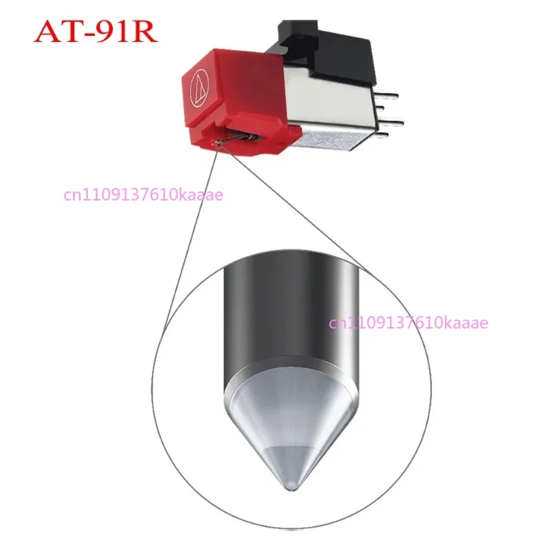 Audio-Technica ATN91R AT91 Replacement Conical Turntable Stylus for AT91R, Red AT-91 AT3600L AT91Upgrade sound quality