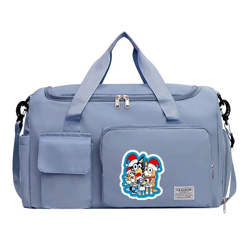 Blueyi Cartoon Tote Travel Bag Large Capacity Clothes Storage Bags Gym Duffle Pack with Shoe Compartment Portable HandBag Gifts