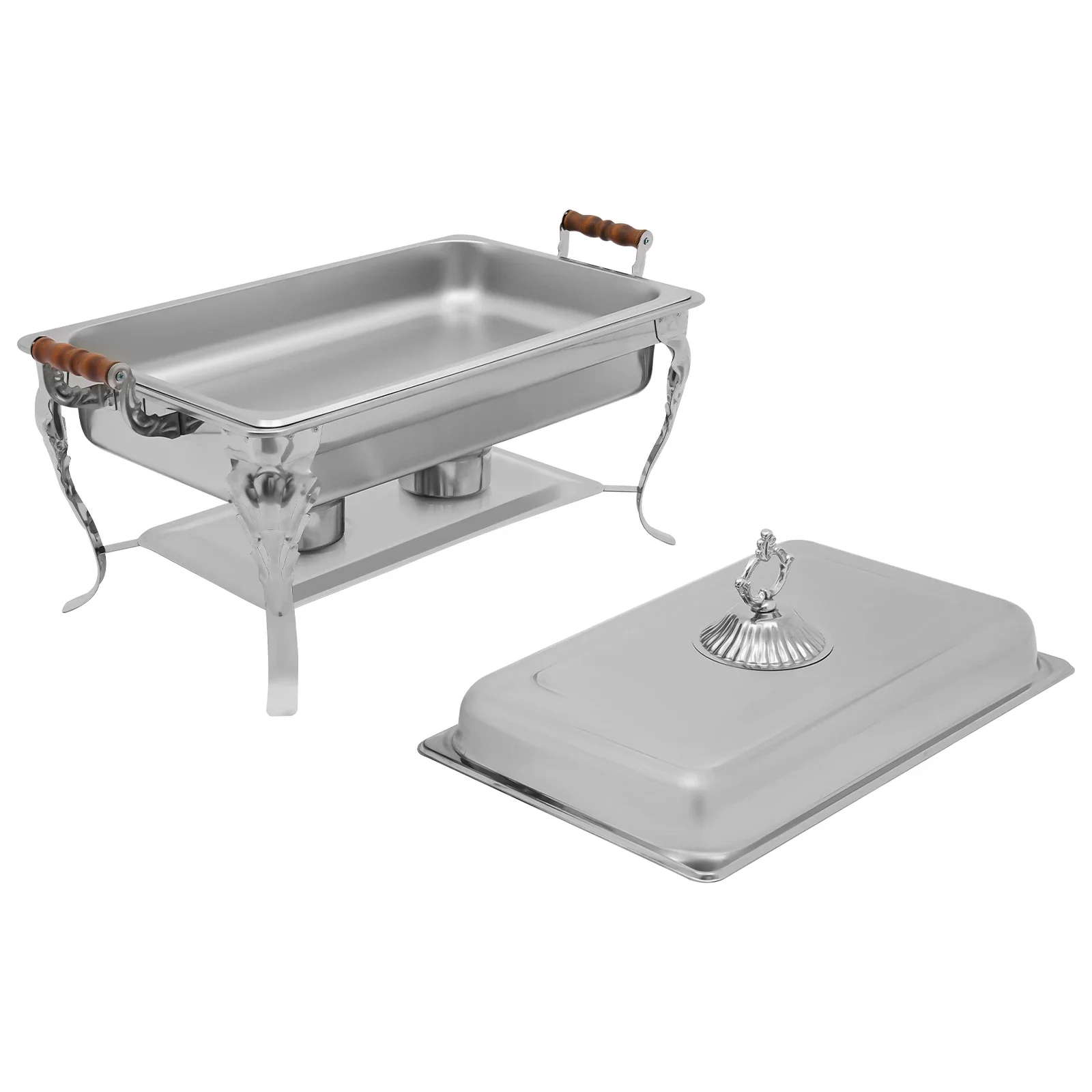 ステンレス製シャフィンディッシュ、ビュッフェセット