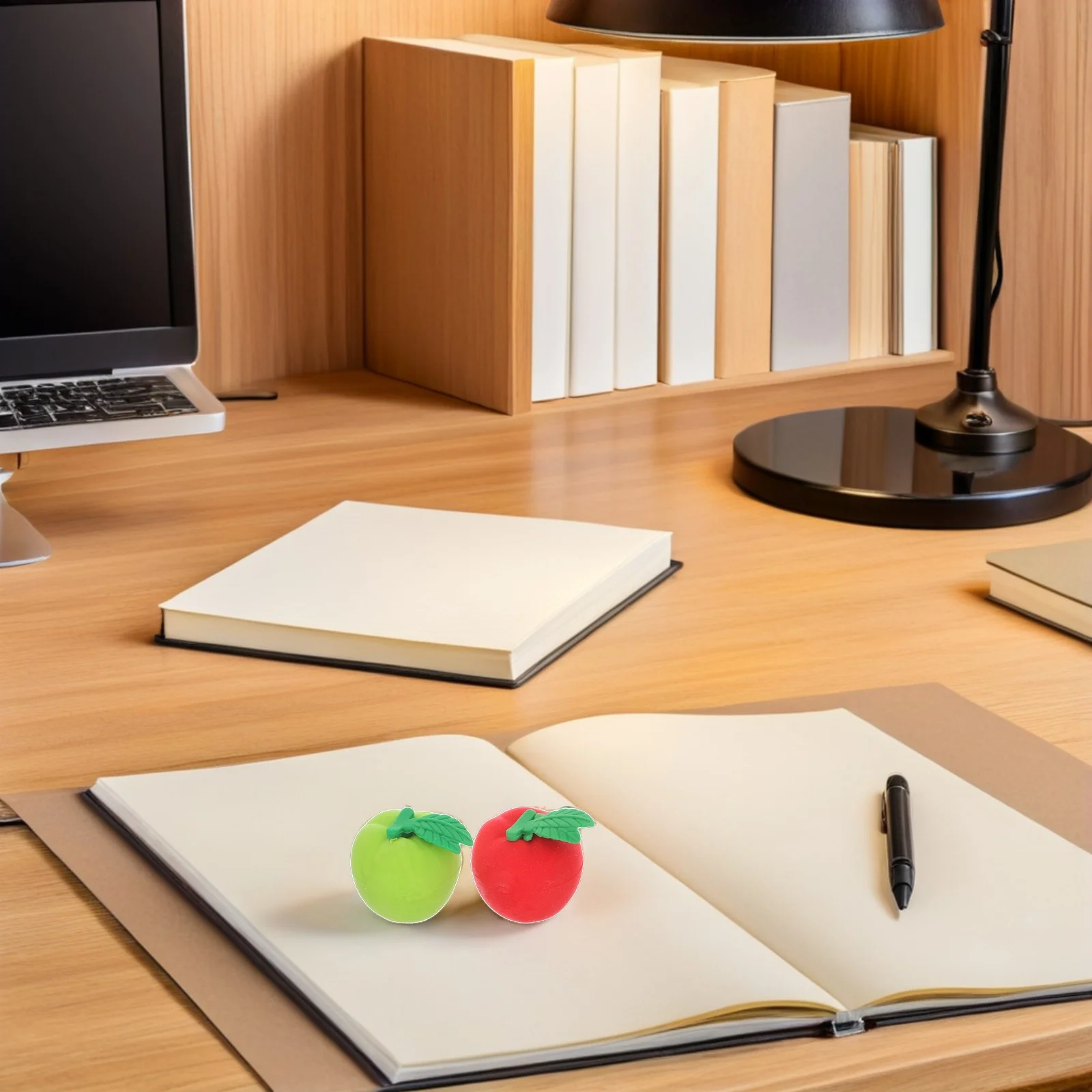 

36Pcs Apple Shaped Erasers Soft Material Clean Notebooks Perfect for Student Prizes and Back to School Rewards