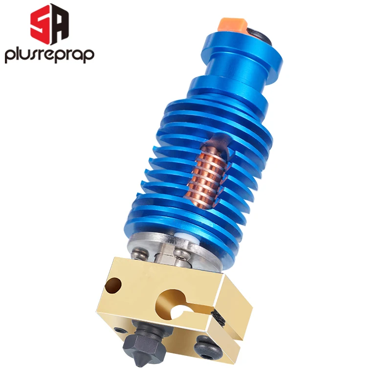 

V6 BI All Metal Heatbreak Hotend for PrusaI3 Dual Direct Drive Extruder 1.75mm Filament Cooler Radiation Heatsink