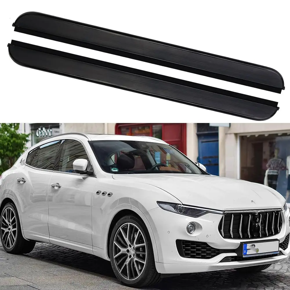 

Aluminium Alloy 2PCS Side Steps Running Boards Nerf Bars Side Pedal Fits for Maserati Levante 2016-2024