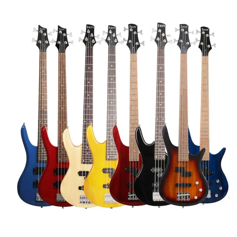 IRIN Electric Bass Guitar, Basswood Guitar Panel, Rosewood Fingerboard, Maple Guitar, Neck Control System, Upgrade