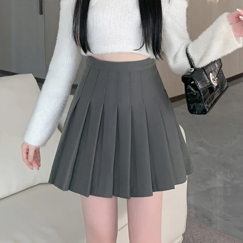 

Sexy Women Pleated Skirts High Waist Summer Vintage Mini Skirts Korean Tennis Student White Designed Dance Skirt
