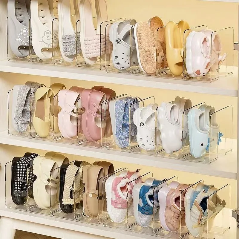 Children's Shoe Box Home Use Shoe Cabinet Storage Space Saving Transparent Acrylic Simple Baby Shoe Rack Storage Box view 6