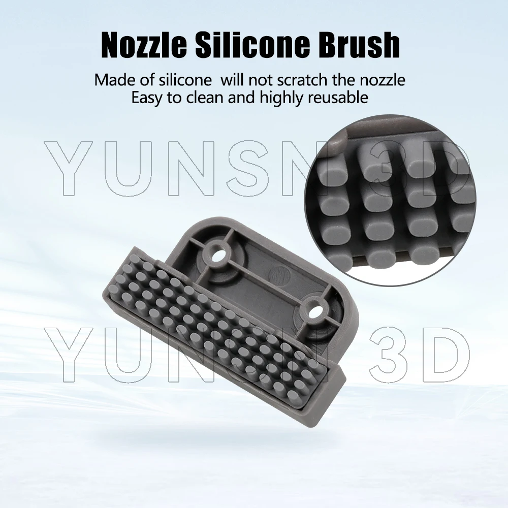 Düsenwischer für Bambu Lab A2L A1 Mini Silikonbürste Heizbettmontierte Düsen Reinigungswerkzeug für Bambulab 3D-Drucker-Zubehör – Detail 13