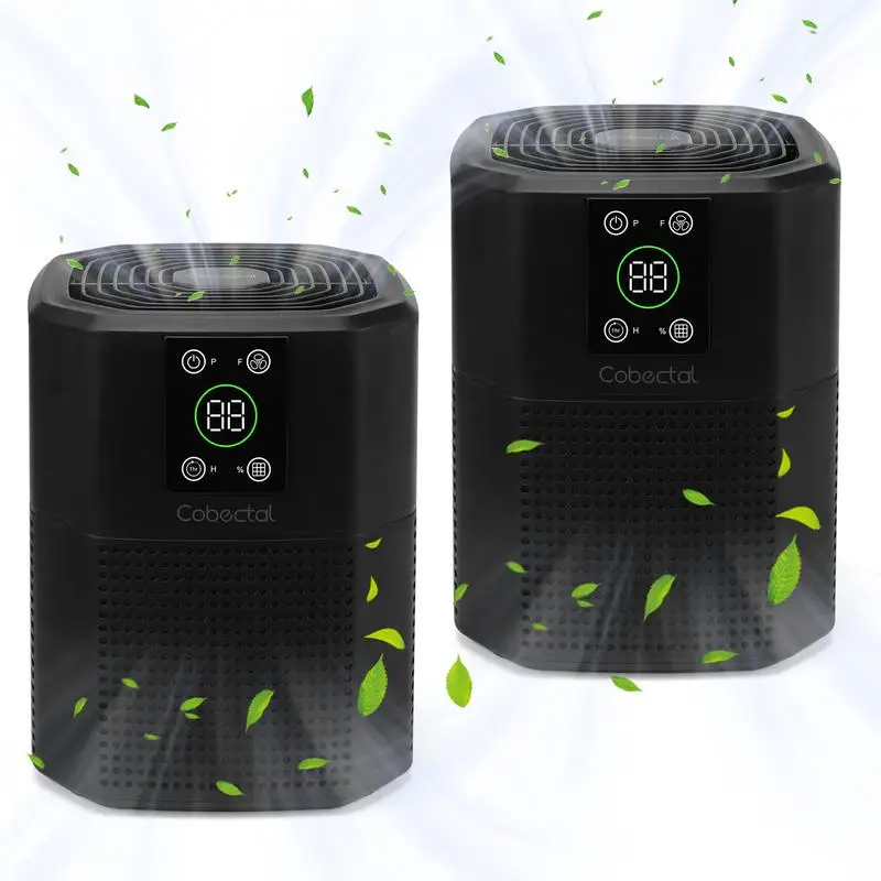 Cobectal PureSerene HEPA Air Purifier Kit (2-Pack), Medical Grade Filtration with H13 True HEPA Filter,  Indoor Air Purifier