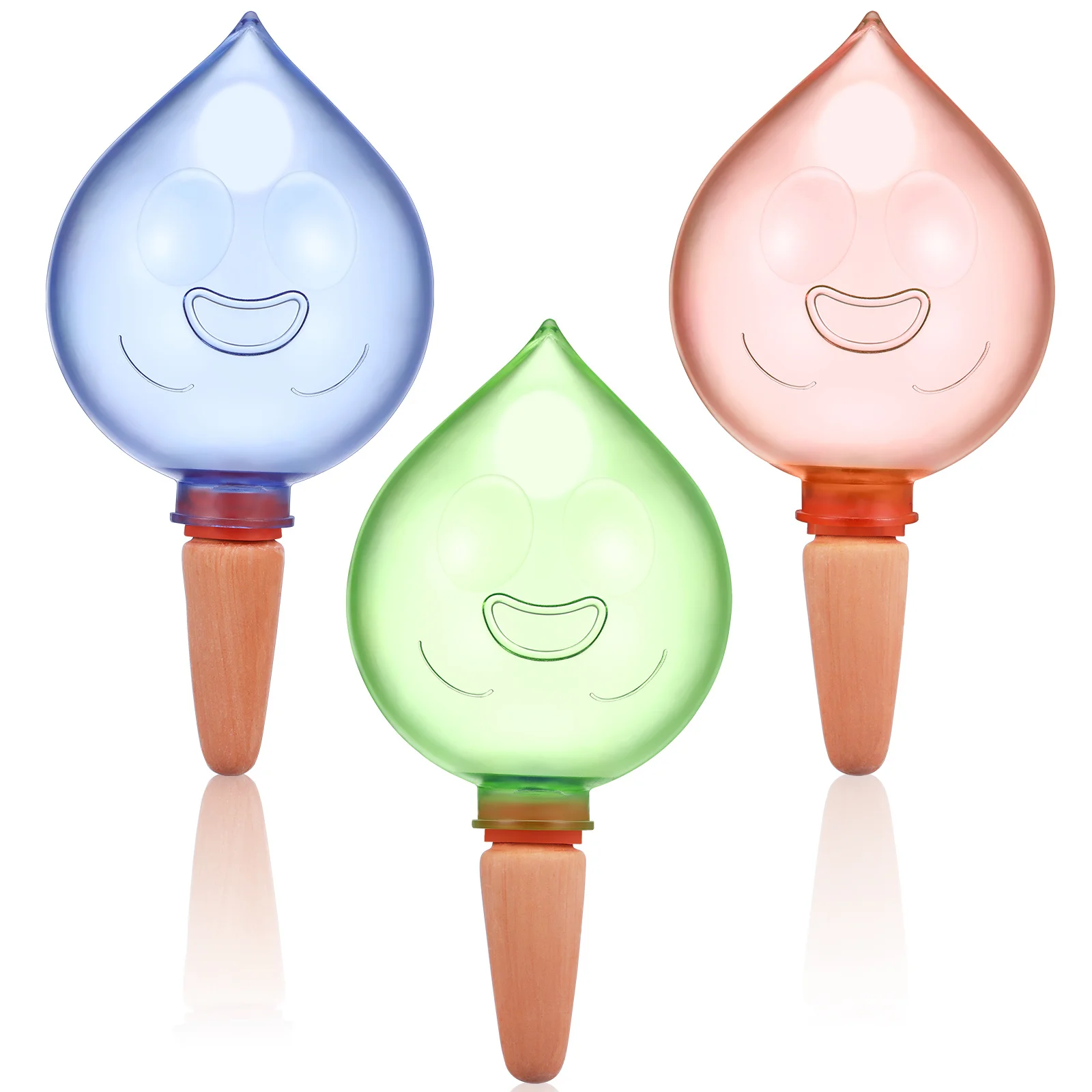 3Pcs Self Watering Globes Plant Watering Devices Automatic Bulb Design Planter Insert for Indoor Garden Plants