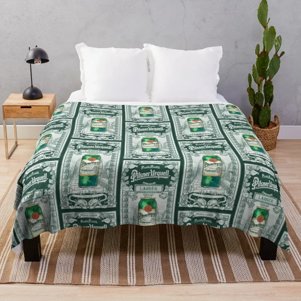 Pilsner urquell beerr pilsen Throw Blanket warm for winter Nap Decorative Beds Blankets