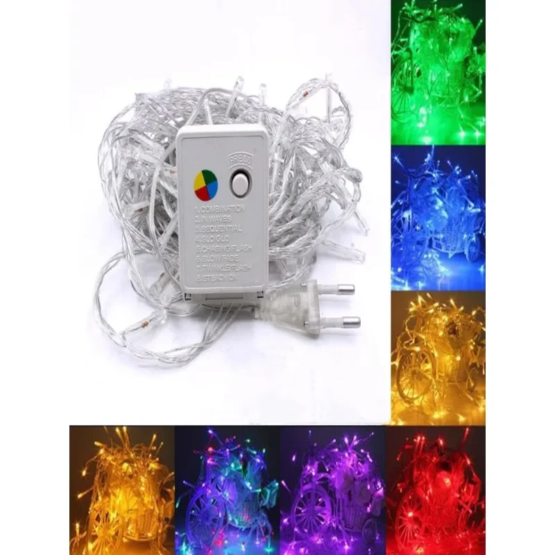 220v 110v 10m 100 light string outdoor waterproof led Christmas holiday decoration star lights