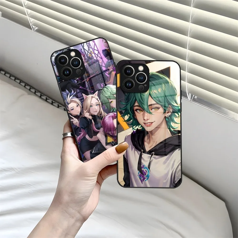 Heartsteel Ezreal LeagueS L-legends Phone Case For iPhone 13 15 14 12 11 Pro XS Max Plus Mini X XR 8 7 6s SE2020 Glass Coque