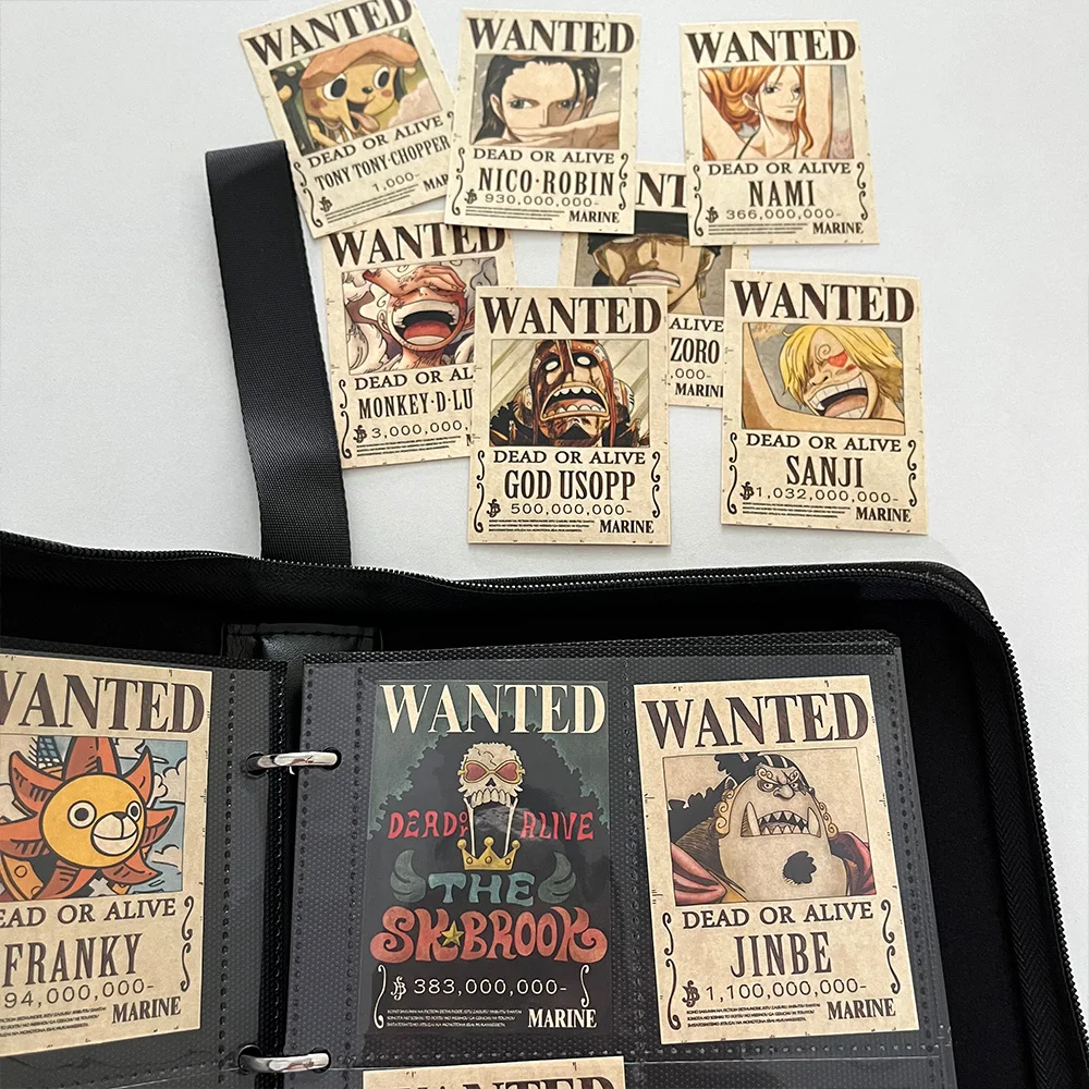 224Pcs One Piece Wanted Posters Cards Holder Collected Set Binder Collection Book Contains 224 Non Repeating Cards Toys Gifts