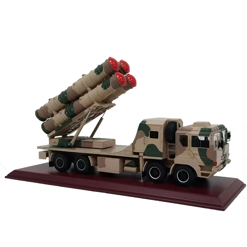 1:24 Scale Hongqi 22 Air Defense Missile Launch Vehicle Alloy Die Casting Simulation Finished Product Model Military Collection