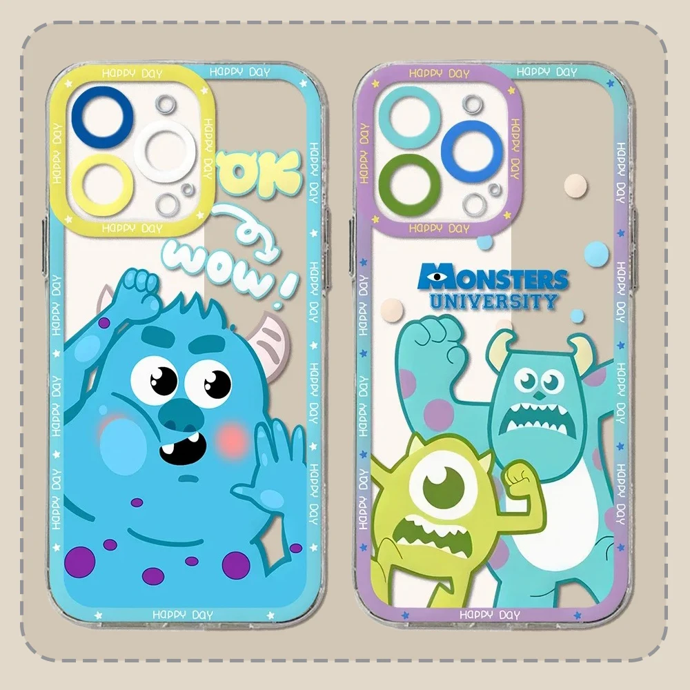 Disney Monsters Inc Sullivan Soft Silicone Case For Samsung Galaxy S24 S23 S22 Ultra S21 S20 FE Note 20 10 Plus A15 A25 A35 A55