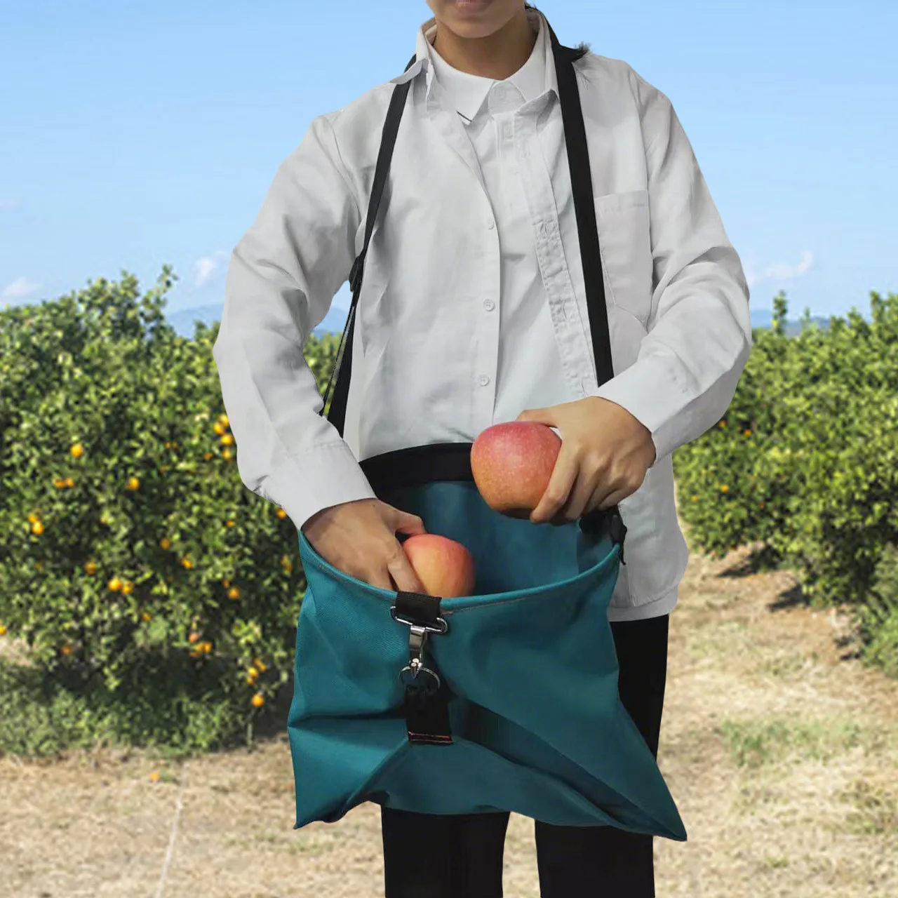 Bolsa grande portátil para recoger frutas, lavable, ayudante de cosecha de granja, multifuncional, bolsa de recolección de productos para huerto y jardín