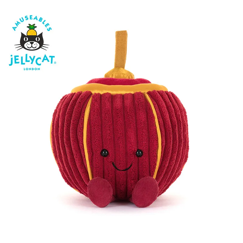 

Оригинальная мягкая игрушка Jellycat Amuseables Rayray Lantern из Великобритании, супермягкая, красная, праздничная, китайский Новый год Змеи, плюшевая игрушка-украшение, подарок