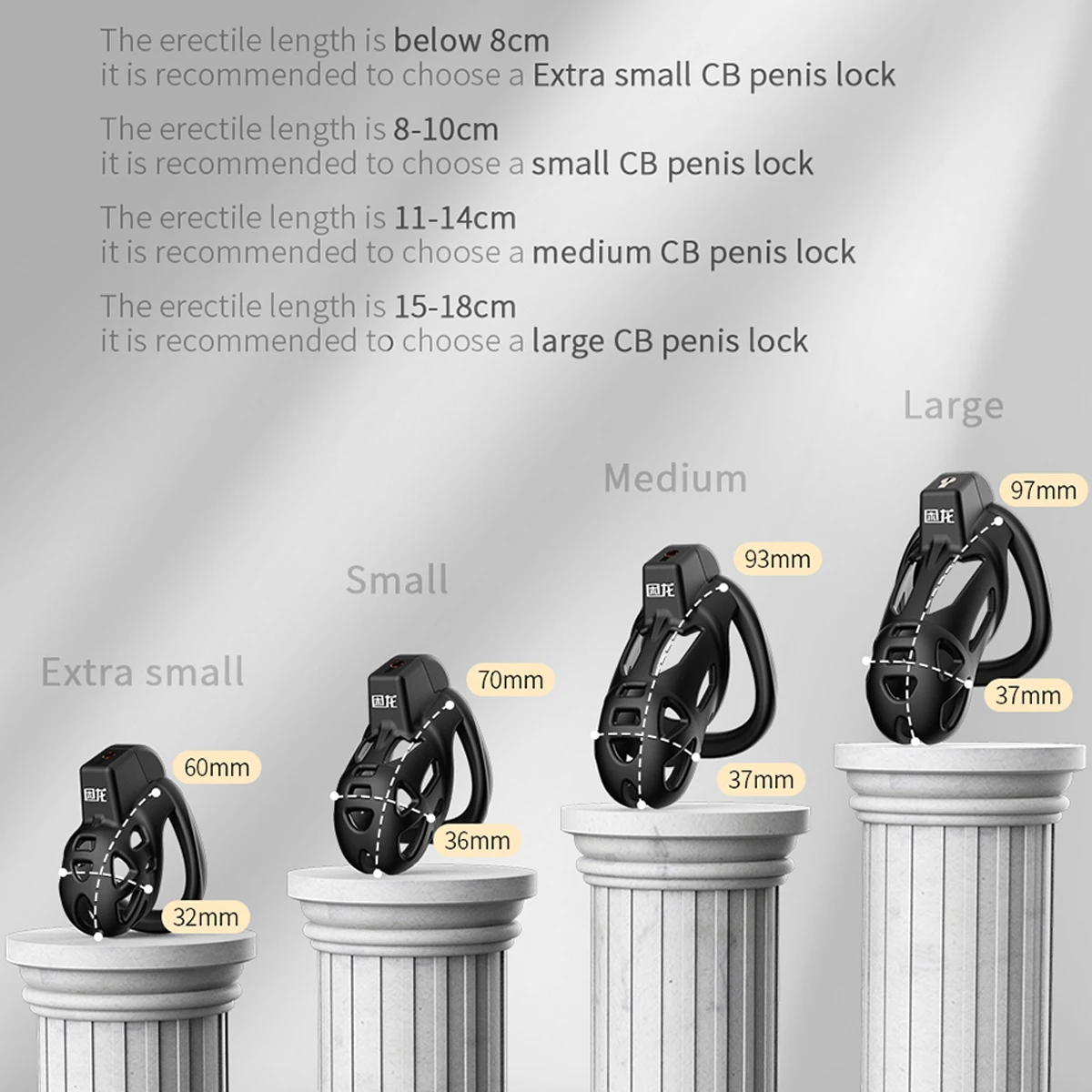 Male Chastity Cage Penis Lock for Men Large Urethral Opening Safe Healthy and Easy to Clean Sexy Accessories Sex Adult Supplies
