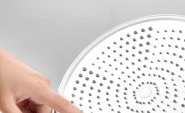 Neuer 25CM Druckverstärkter Deckenmontierter Duschkopf mit Supercharge-Technologie, Großer Durchfluss, ABS-Verstärkter Hochdruck-Regenduschkopf – Detail 10