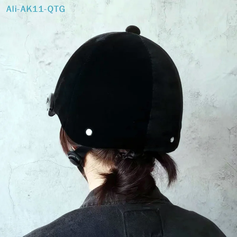Horse Riding Helmet Professional Unisex Classic Horse Riding Cap Protective Gear Outdoor Adjustable Sports Equestrian Hat Cap