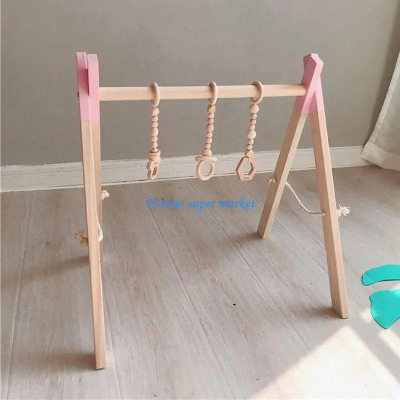 090B Baby Fitness Rack Nordic Einfache Holz Kinderzimmer Dekorationen Neugeborenen Kinder