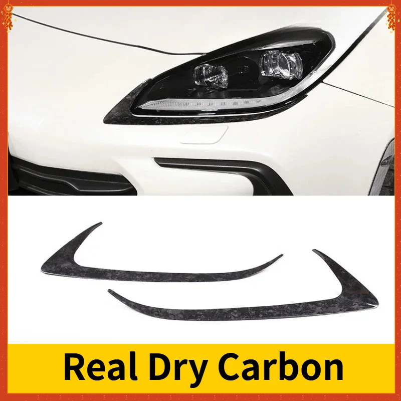

For TOYOTA 86 GR86 GT86 For SUBARU BRZ Zd8 Real Dry Carbon Fiber Headlight Brow Trim Panel Exterior Modification Body Kit