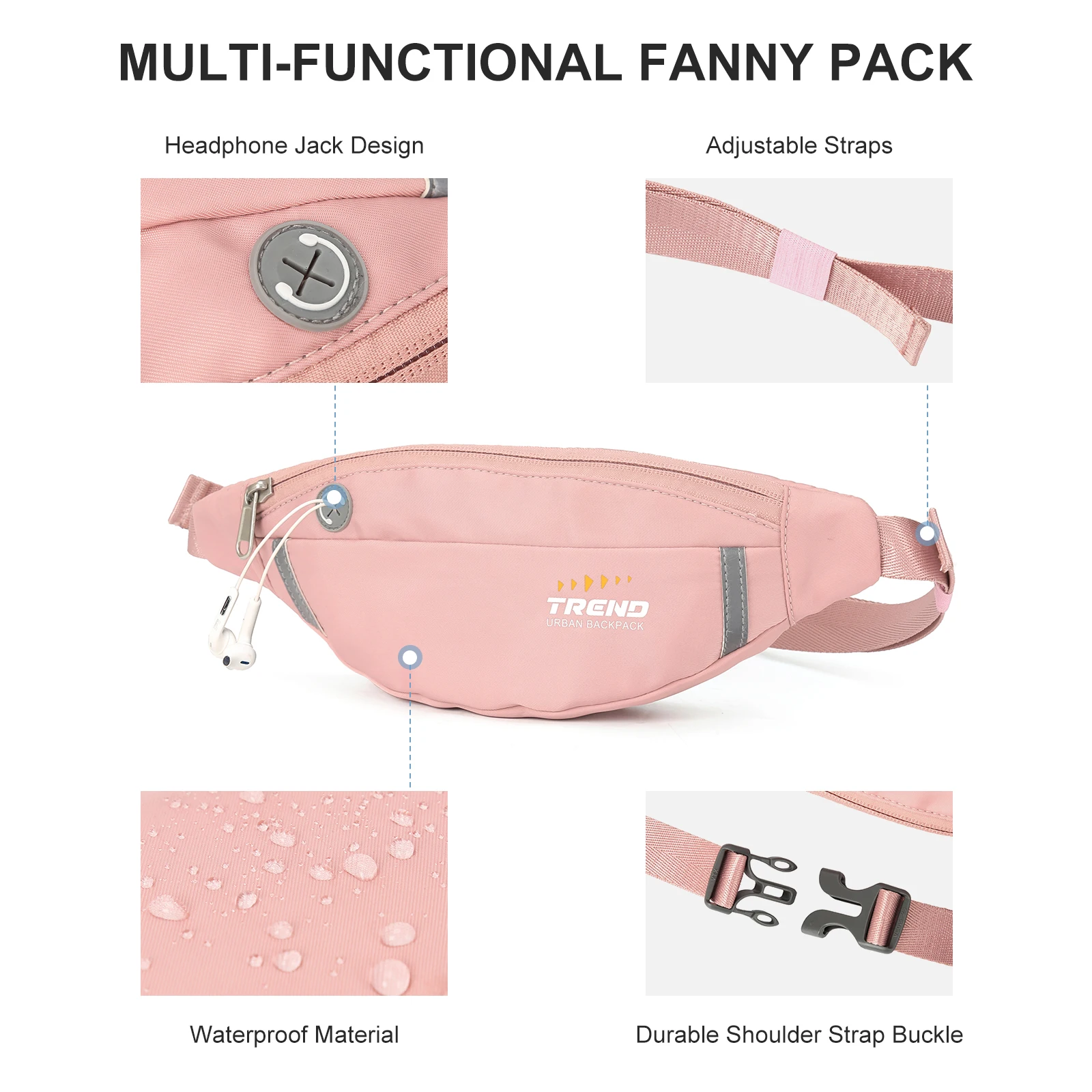 男性用防水ファニーパック,ウエストバッグ,ヒップバナナバッグ,ランニングスポーツベルト,携帯電話バッグ,女性用