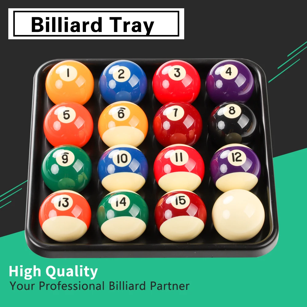 

Billiard Ball Tray Holds 16 Balls Portable Plastic Material Professional Carrying Full Set Pool Snooker Disk Billiard Accessory