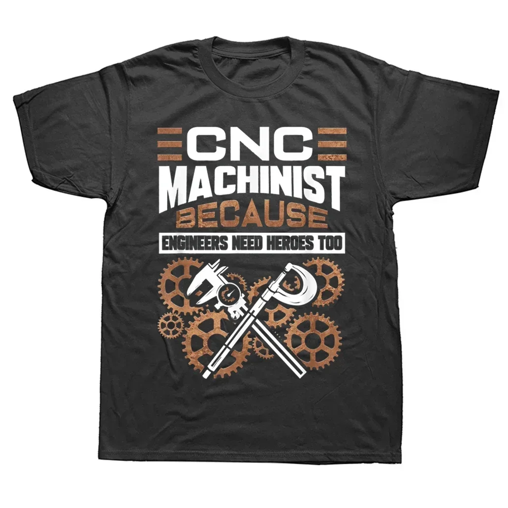 Graphic Cotton Streetwear Short Sleeve Birthday Gifts Summer Style T-shirt Men Funny CNC Machinist Operator Machining T Shirts