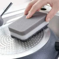 Magic Three Layers Cleaning Sponges Reusable Pan Pot Dishwashing Scouring Pads Household Kitchen Sponge Wipes Brush Clean Tools 5