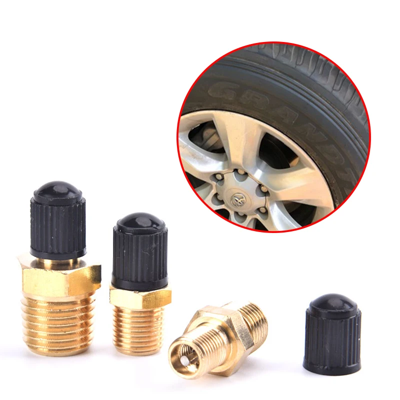 1pc 1/4 Inch NPT Solid Nickel Plated Brass Air Compressor Tank Fill Valve 6.35mm Male NPT Standard Thread Core Rated To 2g00psi