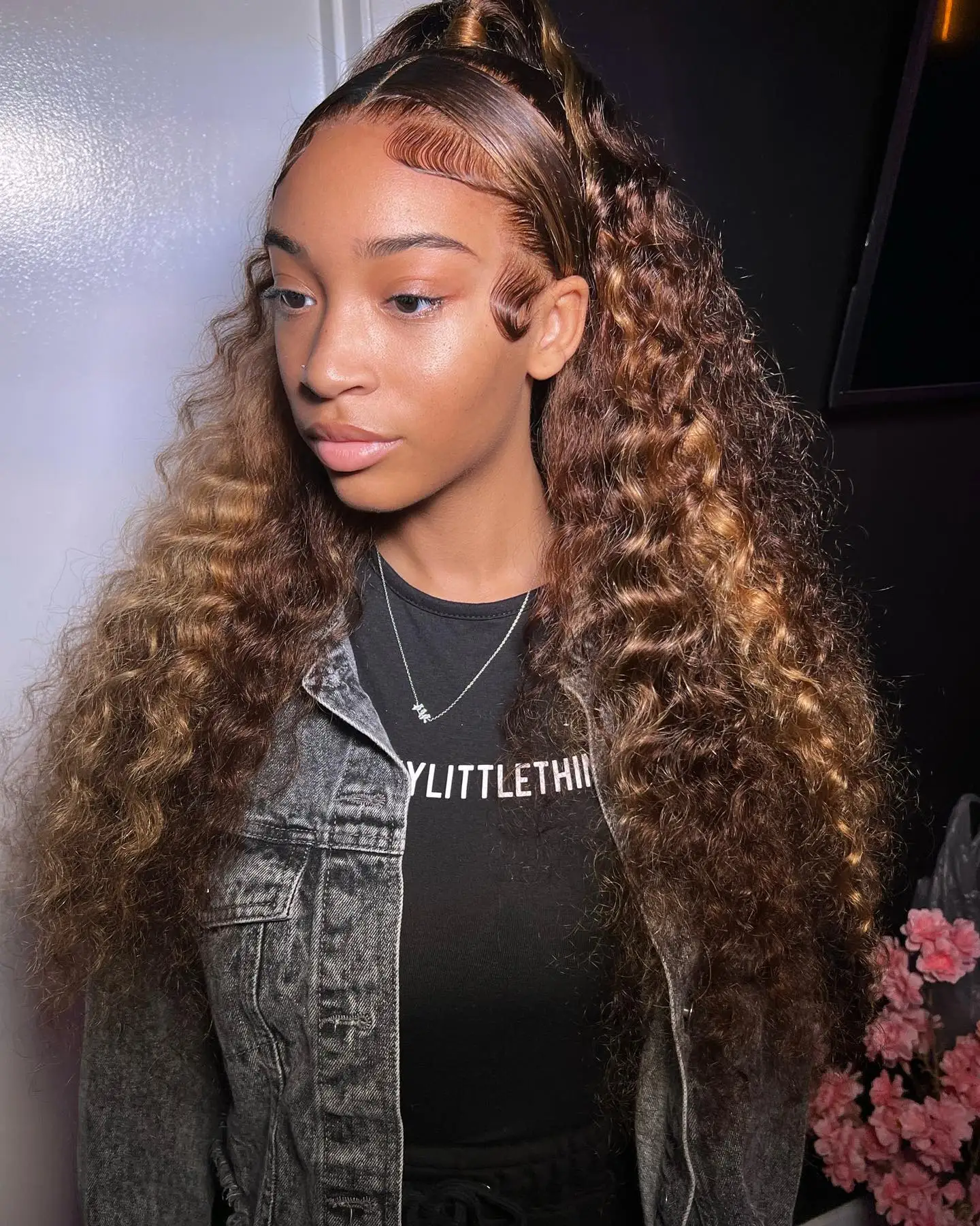 Highlight Deep Wave 13x6 HD Lace Frontal Wig Human Hair 40 42 Inch Honey Blond Curly 13x4 Lace Front Wigs For Women Pre Plucked