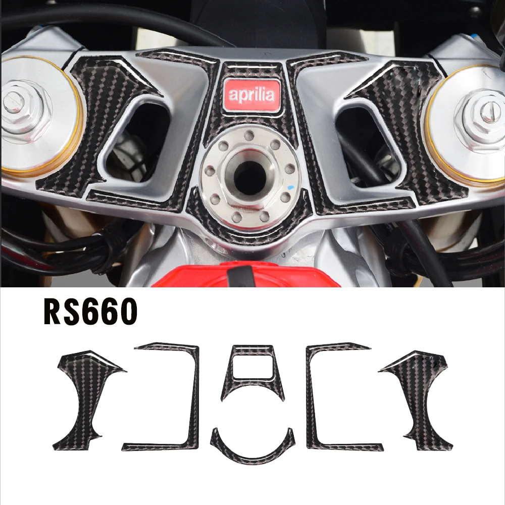 

Motorcycle Carbon Meter Appearance Pad Decoration Stickers Emblem Decal For APRILIA RS 660 RS660 accessories