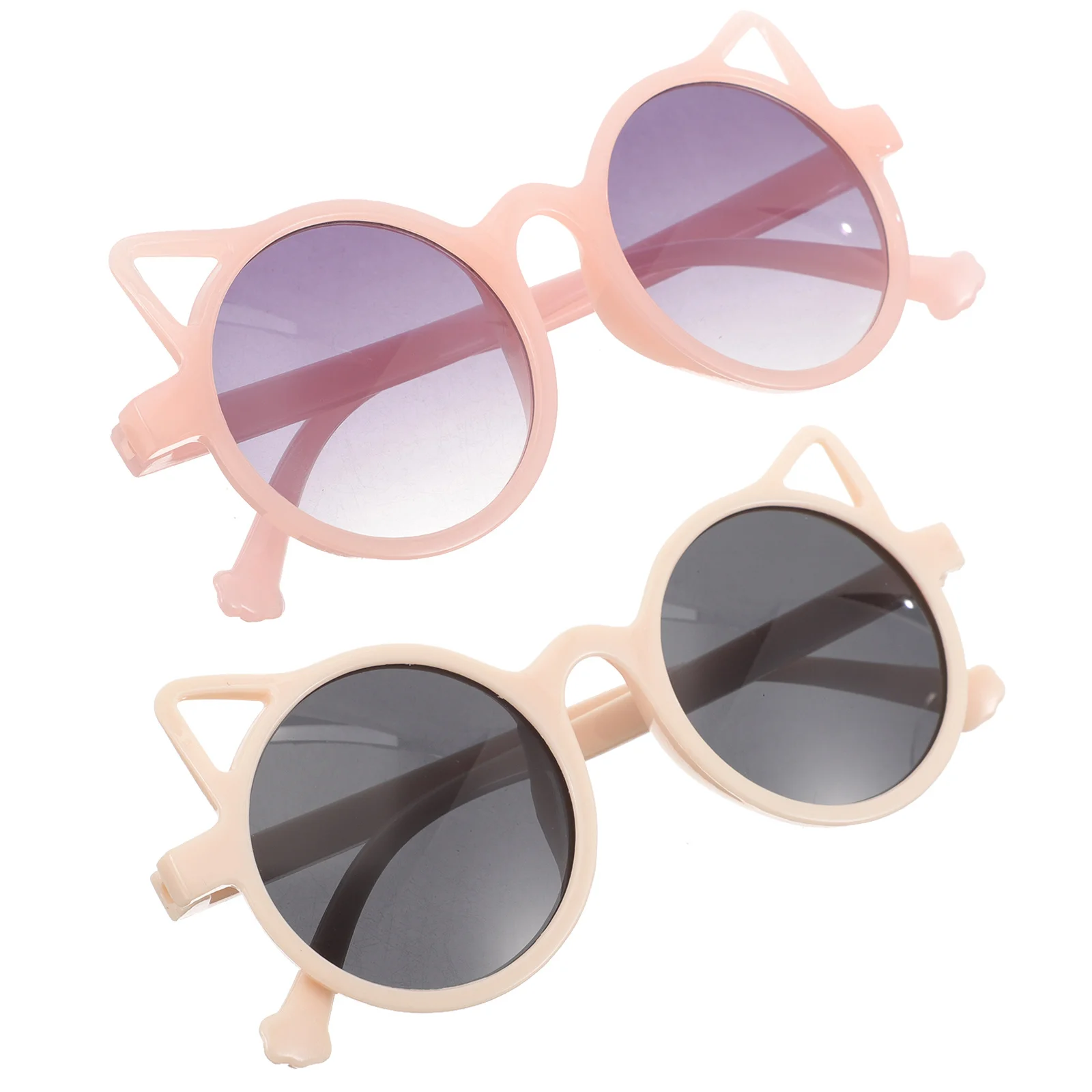 

2Pairs Cat Eye Sunglasses for Cool Party Favors Uv Protected Eyewear Lightweight Comfortable Fit Cute Design for Birthday