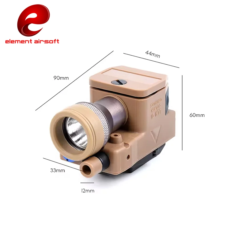 Element ELLM01 Red & IR Laser Infrared Tactical Flashlight LED Red Dot Light Airsoft Accessory Fully Functional NEW