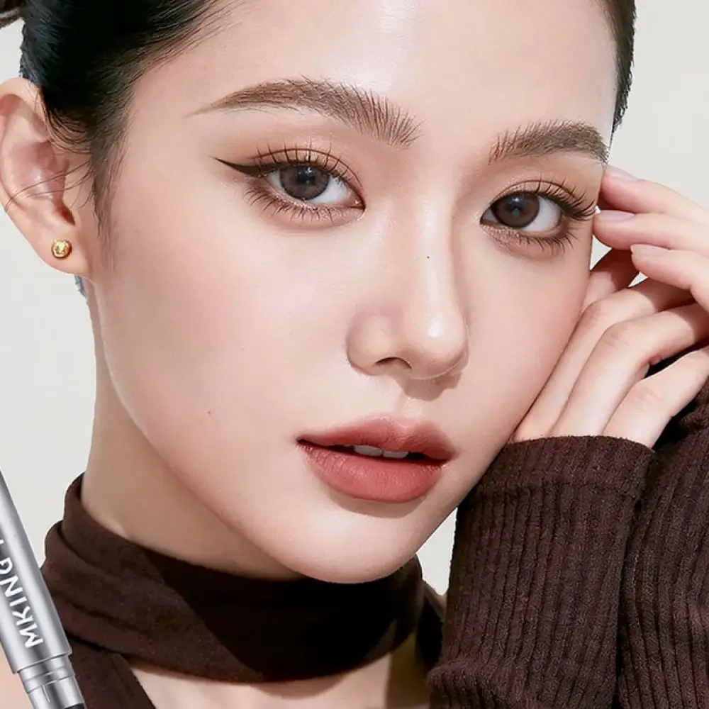 For MKING PRETTY Precision Blade Eyebrow Pencil Slim Design Sweat Resistant Long Lasting Natural Look Eyebrow Makeup Tool