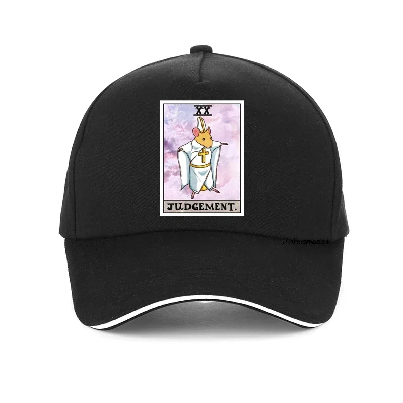 Dorime Rat Judgement Tarot Card Funny Meme Fashionable Mens Baseball Cap Cotton Summer Cool Trucker Hats Men Casquette