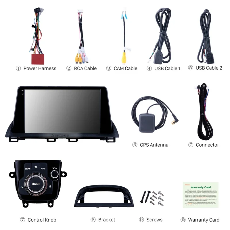 9 Inch Android Car Stereo Radio GPS Navigation For Mazda 3 Axela 2013 2014 2015 2016 2017 2018 Support Mirror Link