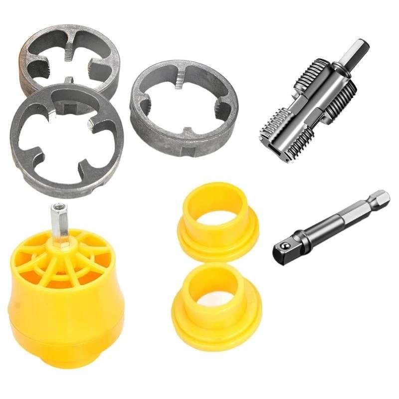 Alat Pembuat Benang PVC untuk Pipa Pipa Threader 1/2inch 3/4inch Bor Listrik