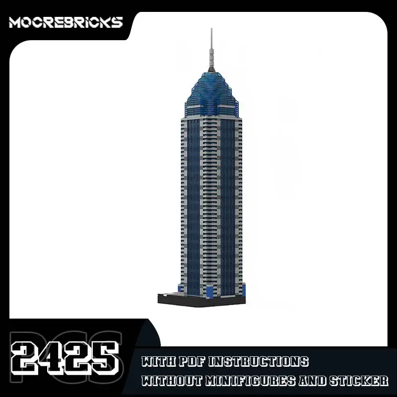 MOC-44361 City Architecture Landscape One Liberty Place Building Blocks Model Toys Bricks Kids Collectible Gifs