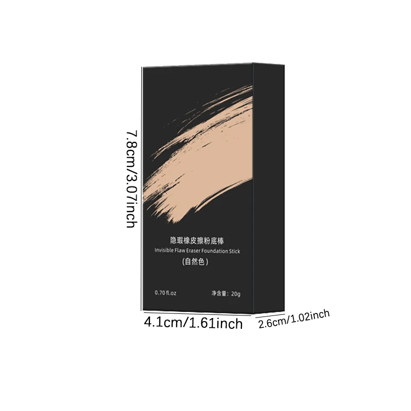 [Long Term Waterproof Foundation Make-up Stick] Full Coverage Concealer, Natural Ivory White, Waterproof