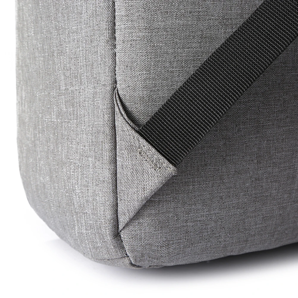 

1pc Usb Student Backpack Waterproof Oxford Cloth Adjustable Straps Travel School College Bag For Laptop Daily Essentials Grey