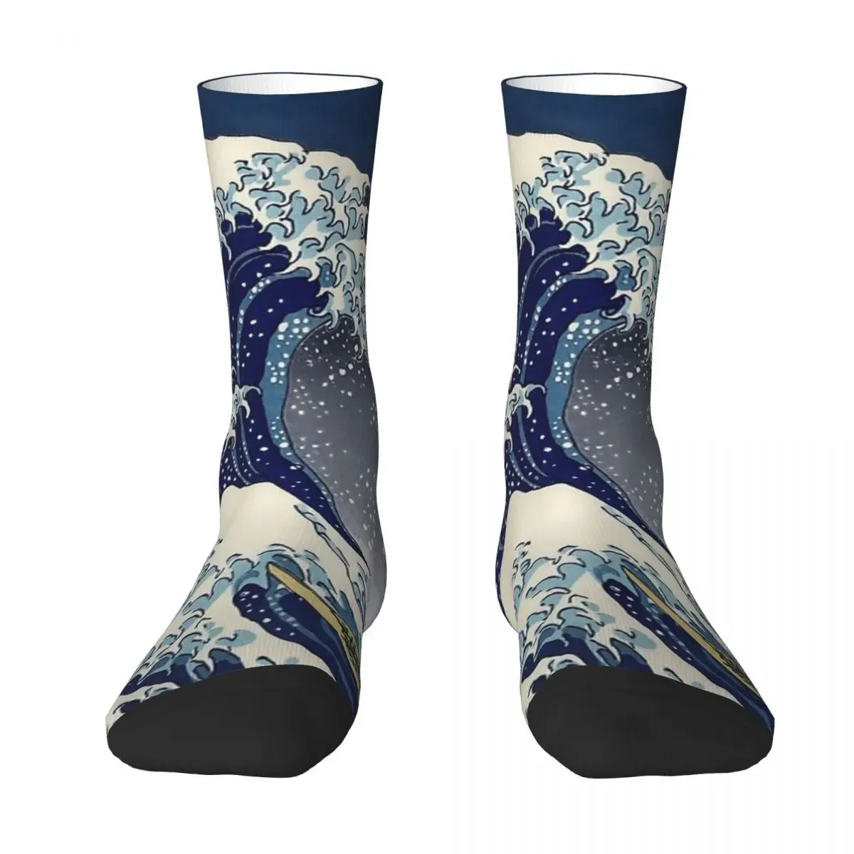 Great Wave Kanagawa Night Socks Harajuku Sweat Absorbing Stockings All Season Long Socks Accessories for Unisex Birthday Present