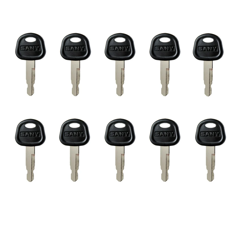 10x Heavy อุปกรณ์ Key สำหรับ Sany Excavator Bulldozer Loader