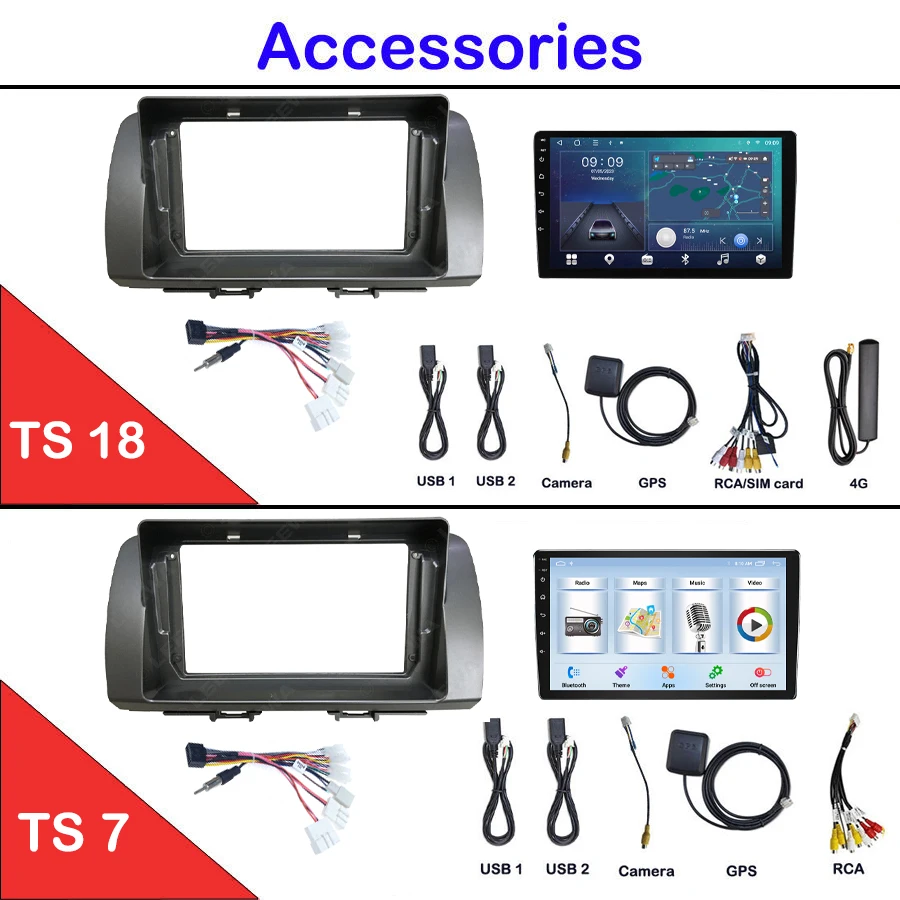 LT LUNTUO TS18 Android 13 Car Stereo Android Radio Car Electronic For Toyota BB Subaru DEX Daihatsu Coo Materia 2005-2016