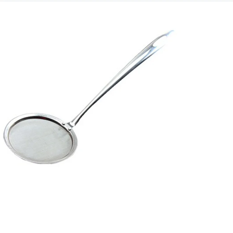 Fritadeira profunda multi purpose de aço inoxidável filtro de óleo colher pote de óleo escamadeira colher sub líquido de drenagem de óleo colher de remoção de resíduos