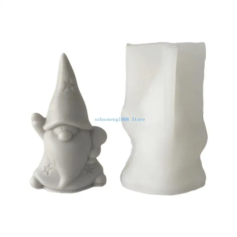 85LF سانتا كلوز قالب من السيليكون شمعة الراتنج الايبوكسي قالب الصب عيد الميلاد الحلي الطين الحرف اليدوية الراتنج الايبوكسي قالب