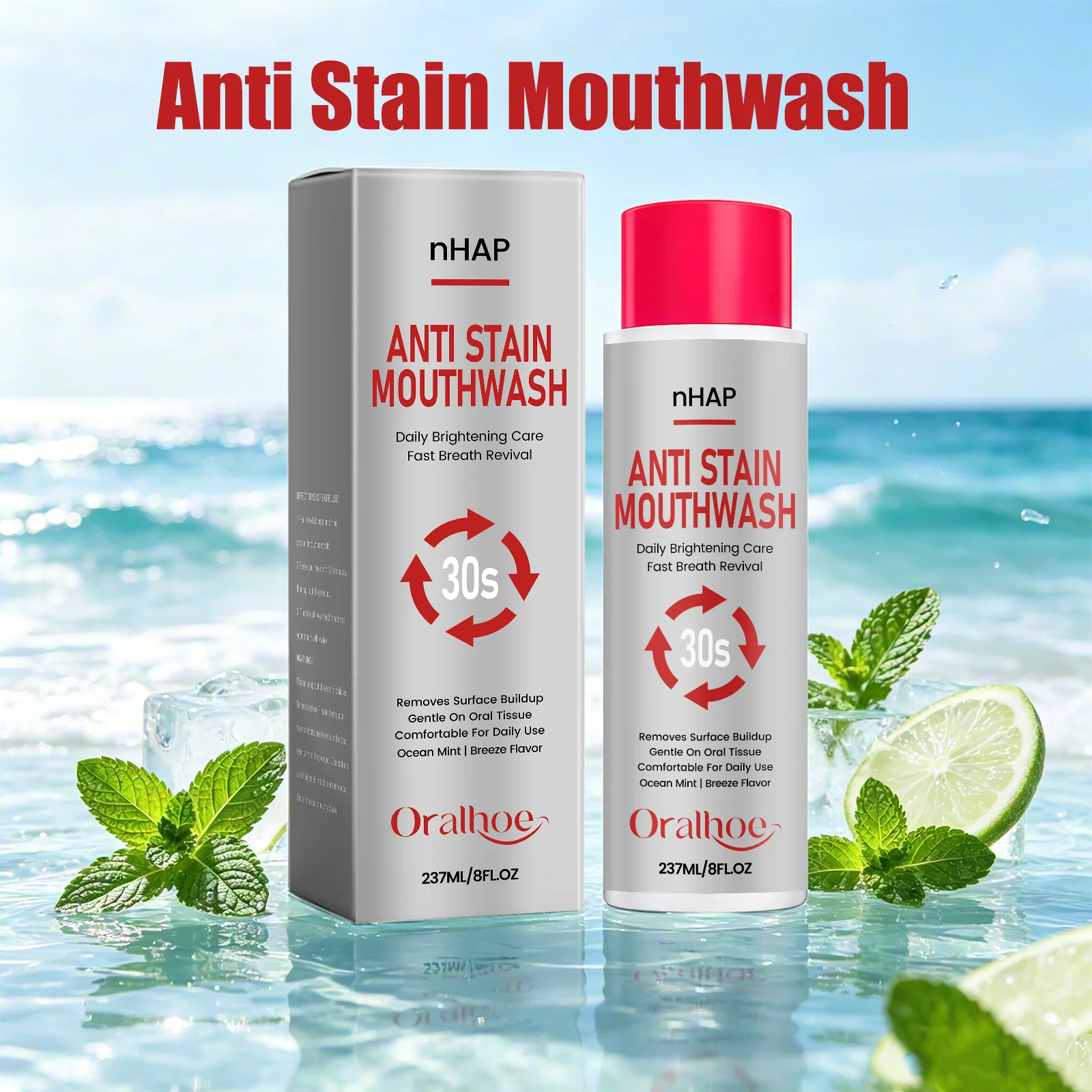 Enxaguante Bucal Oralhoe Anti- - Whitening Mouthwash avaliação e preço