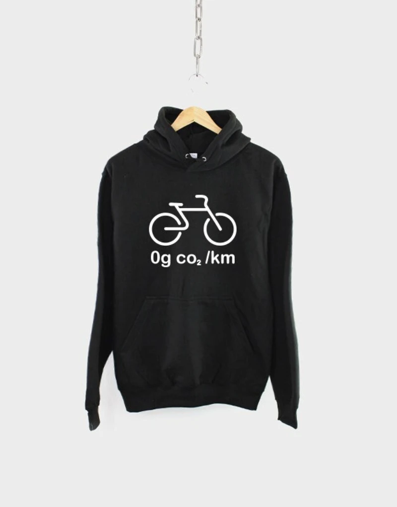 

Environmental Activist Bicycling Hoodie Gift for Cyclist Environmentally Friendly Cycling Hoodie Bicycle Carbon Emissions Hoody
