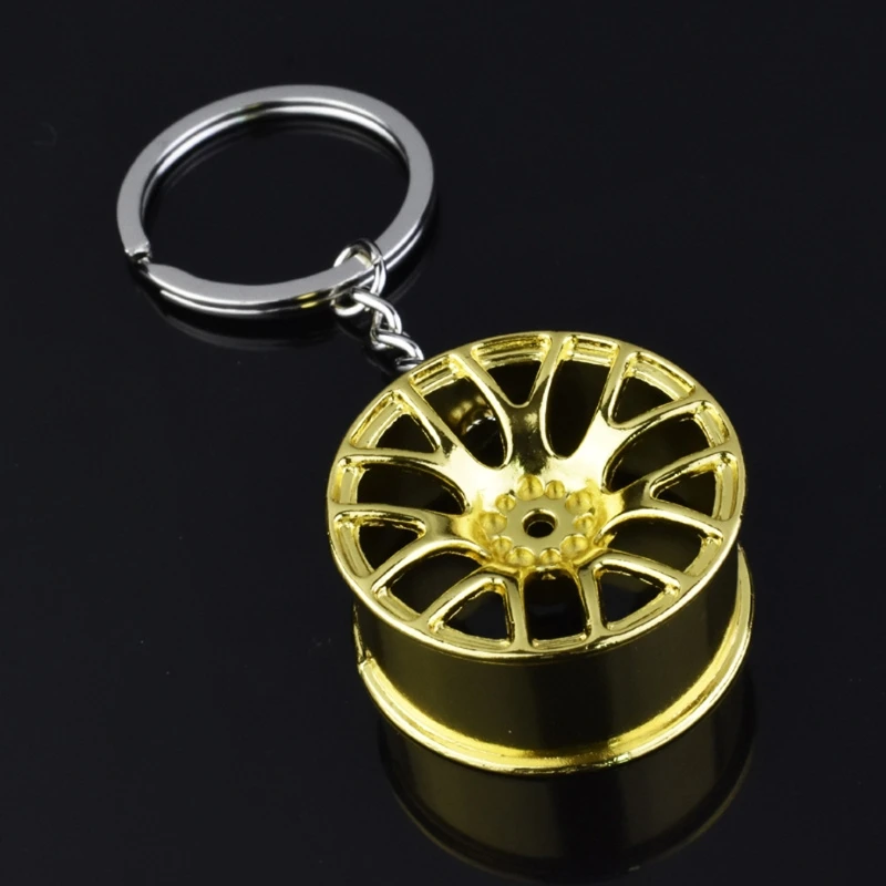 Universal Auto Keychain Fashion for Creative Wheel Hub for Rim Model Keyring for Drop Shipping