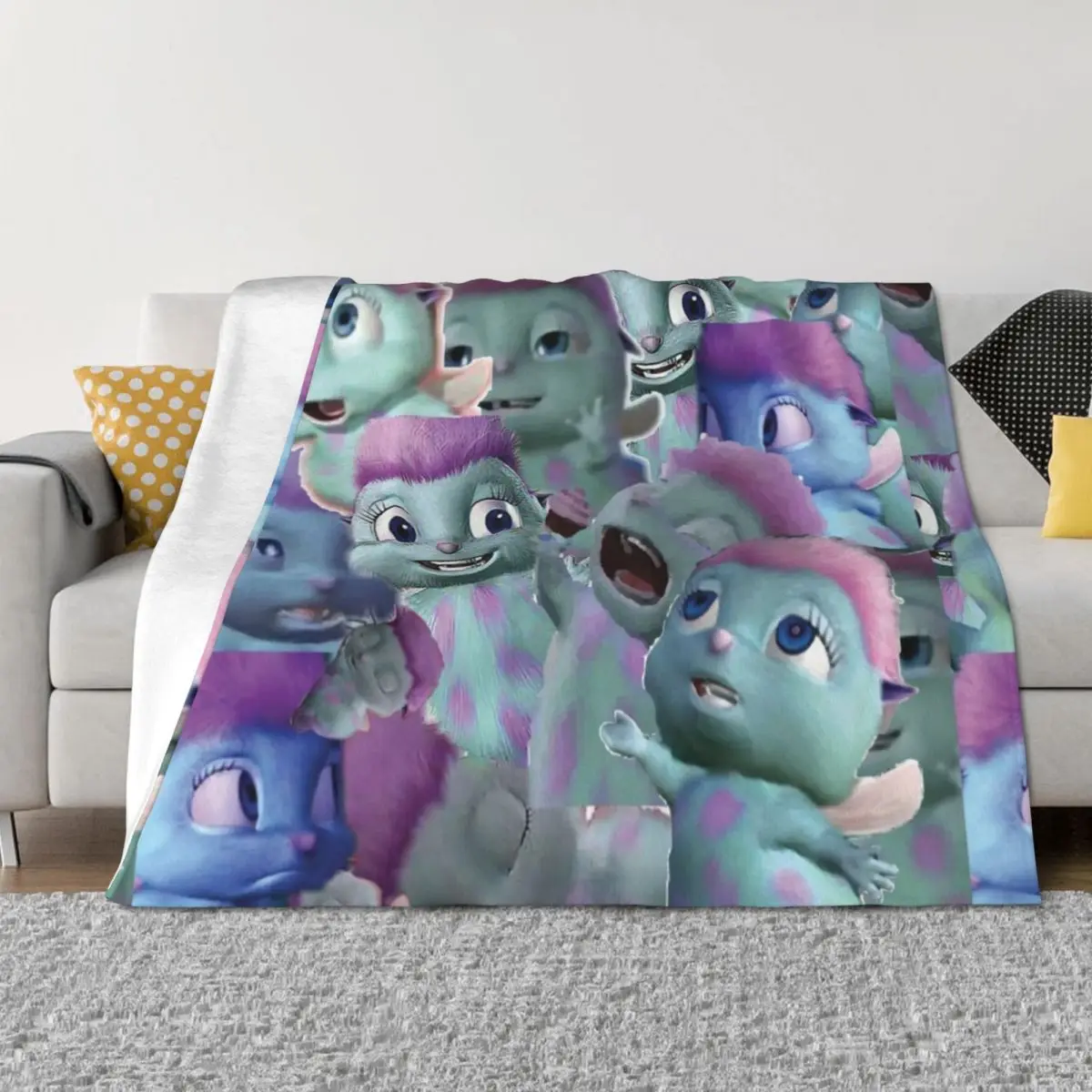 Bibble Collage Throw Blanket Custom Bed heavy to sleep warm for winter Blankets